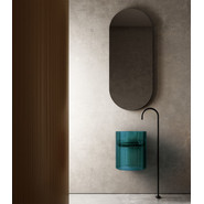 Раковина подвесная прозрачная Abber Kristall 42 см AT2704Aquamarin, бирюзовый - фото 2