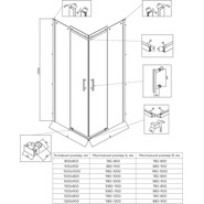 Душевое ограждение Veconi Rovigo 80x80 см RV50B-8080-01-C8, черный/прозрачное - фото 2