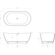 Ванна отдельностоящая Azario Jenner 163x85 см JEN16385S, Размер - мм: 1650х850 - фото 5