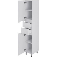 Пенал напольный Mirsant Soho 30 см (универсальный) белый - фото 2