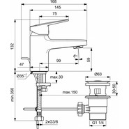 Смеситель для раковины Ideal Standard Ceraplan BD202AA - фото 4