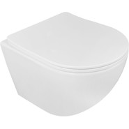 Унитаз подвесной безободковый Loranto Ester 87265 с крышкой микролифт (Система смыва торнадо) - фото 2