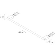 Полотенцедержатель Fixsen Trend FX-97801, чёрный матовый - фото 3