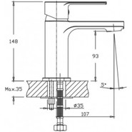 Смеситель для раковины Mixxus Kubus 001 - фото 3