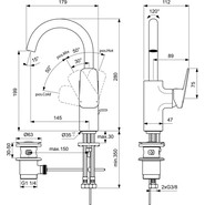 Смеситель для раковины Ideal Standard Ceraplan BD235AA - фото 5