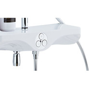 Душевая стойка с термостатом Azario AZ-821, хром/белый - фото 3