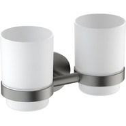 Стакан двойной для зубных щеток Timo Saona 13034/18, чёрное золото - фото 