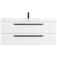 Тумба подвесная с раковиной Cezares ECO-CER-1200-2C-SO-BO 120 см, Bianco Opaco - фото 