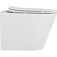 Унитаз подвесной безободковый Abber Bequem AC1102MW с крышкой микролифт, белый матовый, Цвет производителя: белый матовый - фото 2