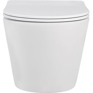 Унитаз подвесной безободковый Abber Bequem AC1102MW с крышкой микролифт, белый матовый, Цвет производителя: белый матовый - фото 3