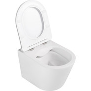 Унитаз подвесной безободковый Abber Bequem AC1102MW с крышкой микролифт, белый матовый, Цвет производителя: белый матовый - фото 4