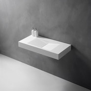 Раковина подвесная Abber Stein 100 см AS2641, белый матовый - фото 3