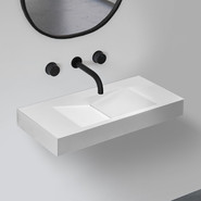 Раковина подвесная Abber Stein 100 см AS2641, белый матовый - фото 