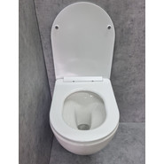 Унитаз подвесной CeramaLux Rimless TR2196 с крышкой микролифт (Система смыва торнадо) - фото 6