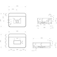 Раковина подвесная Abber Stein 50 см AS2626, белый матовый - фото 5