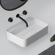 Раковина подвесная Abber Stein 50 см AS2626, белый матовый - фото 