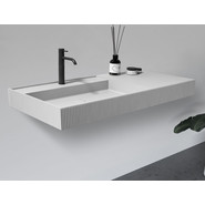 Раковина подвесная Abber Stein 120 см AS2628, белый матовый - фото 