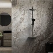 Душевая стойка с термостатом Vincea Inspire VSFS-3I12TMB, черный - фото 3