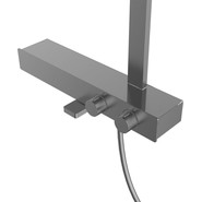 Душевая стойка с термостатом Vincea Inspire VSFS-3I13TGM, вороненая сталь - фото 3