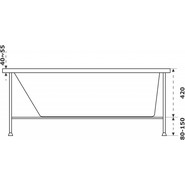 Ванна акриловая Azario Бали 160x70 см БАВ0102, Размер - мм: 1600х700 - фото 5
