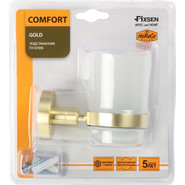 Стакан для зубных щеток Fixsen Comfort FX-87006, золото-сатин - фото 2