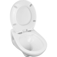 Унитаз подвесной безободковый Loranto Fredo CS-WH8005 с крышкой микролифт - фото 4