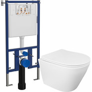 Инсталляция Loranto с подвесным унитазом Krosa 4501+87266 (Система смыва торнадо) - фото 2