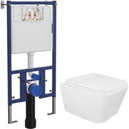 Инсталляция Loranto с подвесным безободковым унитазом Talas 4501+87268 - фото 