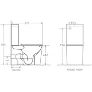Унитаз-компакт безободковый Azario Maro AZ-2125 с тонкой крышкой микролифт - фото 3