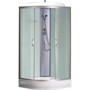 Душевая кабина Loranto CS-6611 F 100х100 см, хром/матовое - фото 