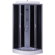 Душевая кабина Loranto CS-6611 G 100х100 см, хром/тонированное - фото 