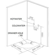 Душевая кабина Loranto CS-6680G 80х80 см, хром/тонированное - фото 4