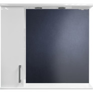 Зеркало-шкаф Стиль Модерн 80 см L, белый - фото 