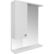 Зеркало-шкаф Стиль Моника 60 см L, без светильника, белый - фото 