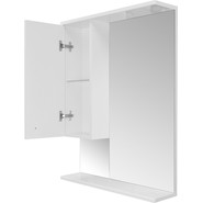 Зеркало-шкаф Стиль Моника 60 см L, без светильника, белый - фото 4