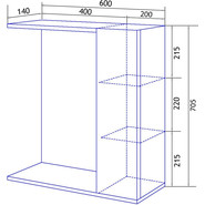 Зеркало-шкаф Стиль Дина 60 см R, белый - фото 5