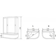 Душевая кабина Loranto CS-66120L G 120х80 см, хром/прозрачное - фото 3