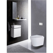 Унитаз подвесной безободковый Azario Teramo 0053 с крышкой микролифт, Цвет производителя: белый - фото 2