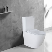 Унитаз-компакт безободковый Azario Grado AZ-2141 с крышкой микролифт - фото 5