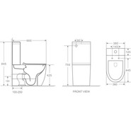 Унитаз-компакт безободковый Azario Grado AZ-2141 с крышкой микролифт - фото 6