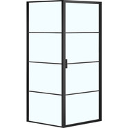 Душевое ограждение Azario Richmond 90х90 см AZNAG1221900, черный/прозрачное - фото 