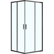 Душевое ограждение Azario Milton 100х100 см AZ-ND1142 1000 Black, черный/прозрачное - фото 