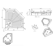 Акриловый поддон Azario 90х90 см P39R/L - фото 2