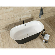 Ванна отдельностоящая Aquanet Family Smart 170х78 см 88778-GW-MB, чёрный глянцевый - фото 5