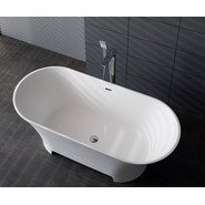 Ванна отдельностоящая Aquanet Bloom Ellipse 165х75 см TC-S92, белый матовый - фото 3