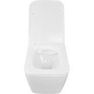 Унитаз подвесной безободковый Azario Boca AZ-2002 с крышкой микролифт, Цвет производителя: белый - фото 4