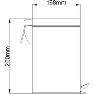 Ведро для мусора с педалью Azario 3 л AZ-301-3L - фото 2