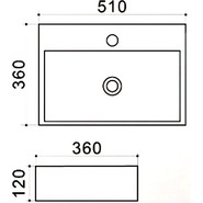 Раковина-чаша Azario 51 см AZ-414 - фото 3