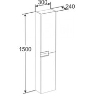Пенал Roca Victoria Nord Ice Edition 30 см ZRU9302729, белый - фото 4