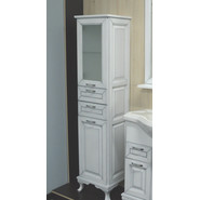 Пенал напольный Стиль Пандора 40 см R, белое серебро - фото 3